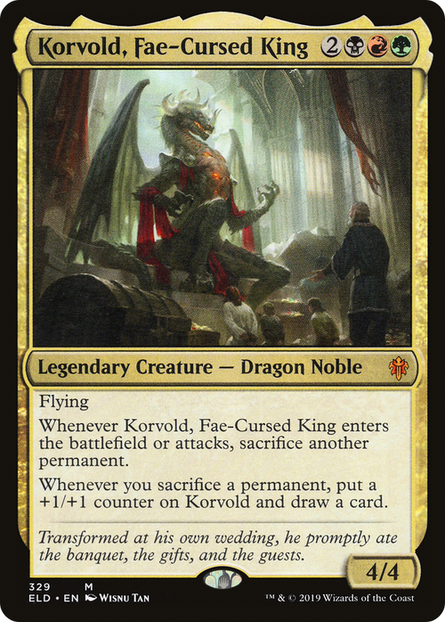 Korvold, Fae-Cursed King (ELD-329) - Throne of Eldraine Foil