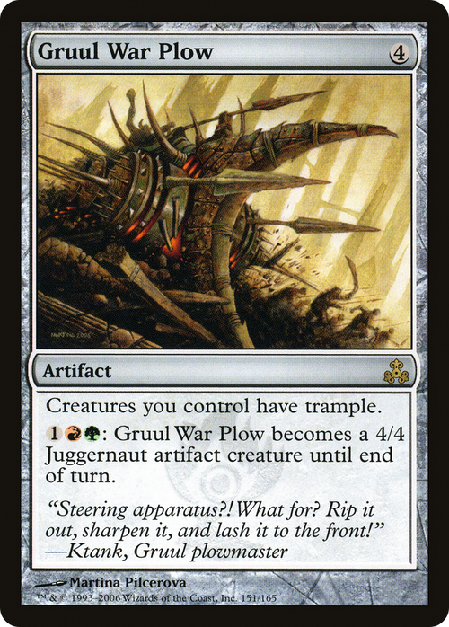 Gruul War Plow (GPT-151) - Guildpact Foil
