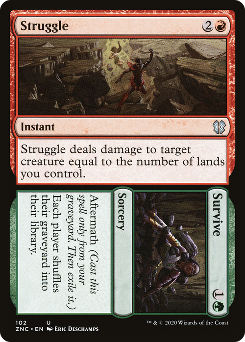 Struggle // Survive (ZNC-102) - Zendikar Rising Commander