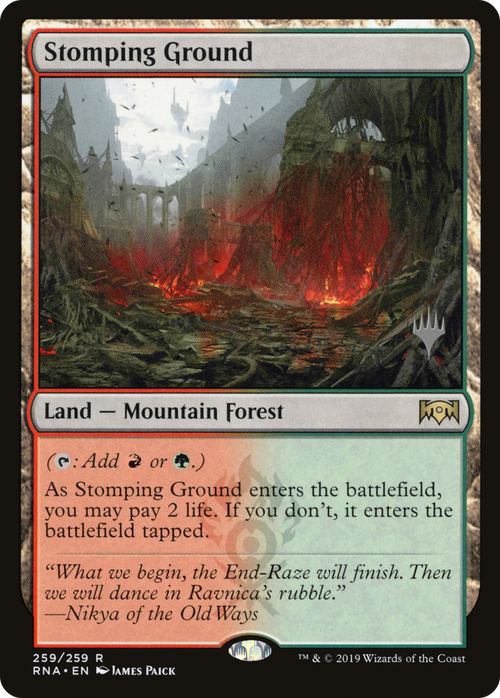 Stomping Ground (PPELD-259P) - Ravnica Allegiance Promos Foil