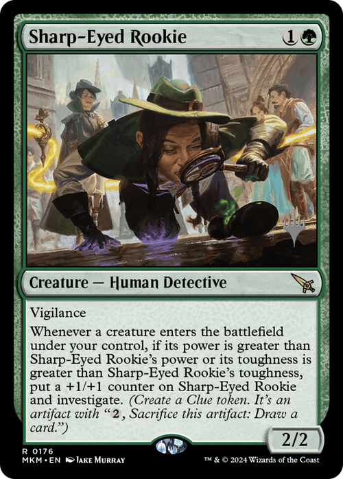 Sharp-Eyed Rookie (PPMKM-176) - Murders at Karlov Manor Promos