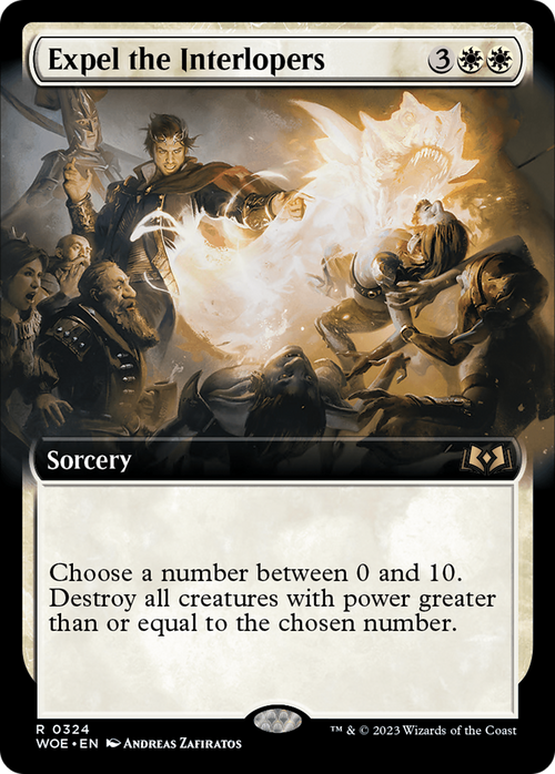 Expel the Interlopers (Extended Art) (WOE-324) - Wilds of Eldraine: (Extended Art) Foil