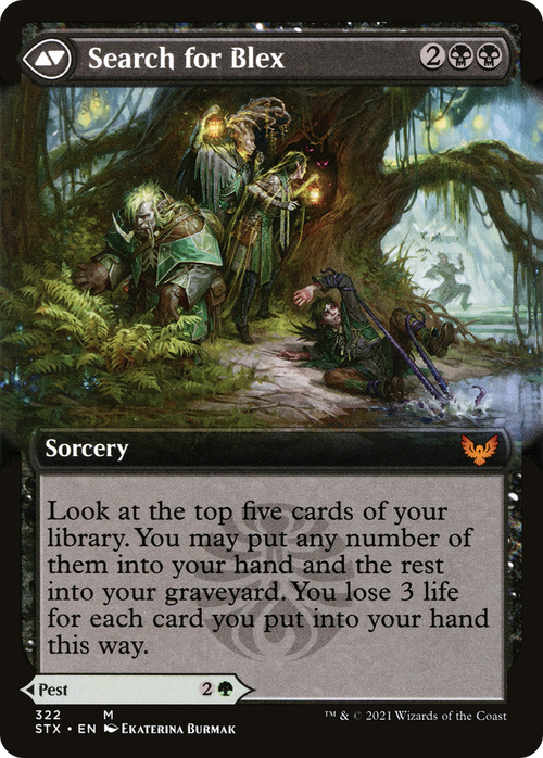 Blex, Vexing Pest (Extended Art) (STX-322) - Strixhaven: School of Mages: (Extended Art)
