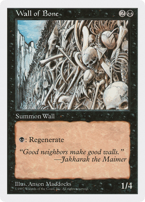 Wall of Bone (5ED-203) - Fifth Edition