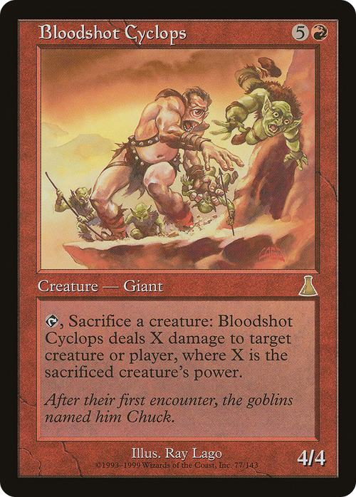 Bloodshot Cyclops (UDS-077) - Urza's Destiny
