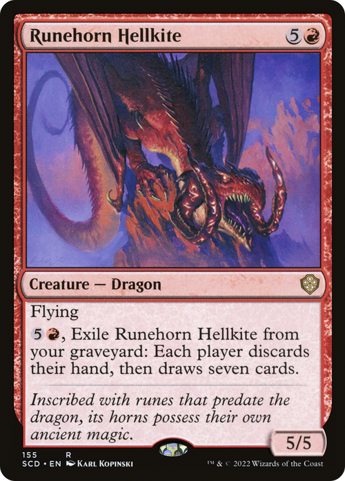 Runehorn Hellkite (SCD-155) - Starter Commander Decks