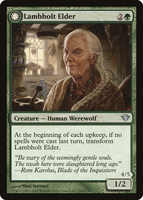 Lambholt Elder (DKA-122) - Dark Ascension: (Double Faced Transform)