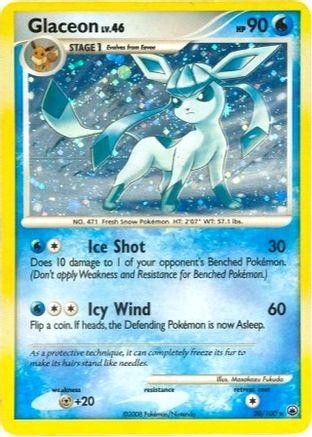 Glaceon - 20/100 (DP Majestic Dawn)/100  - Holofoil Deck Exclusives - Holo Rare