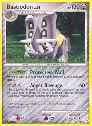 Bastiodon  - Reverse Holofoil Mysterious Treasures - Rare
