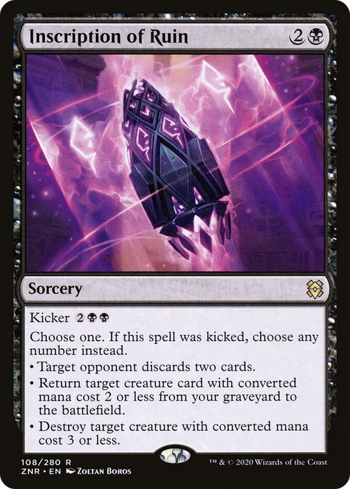 Inscription of Ruin (ZNR-108) - Zendikar Rising Foil