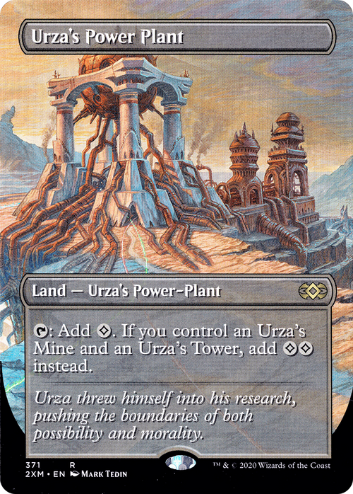 Urza's Power Plant (Borderless) (2XM-371) - Double Masters (Borderless) Foil