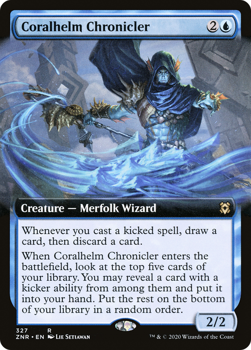 Coralhelm Chronicler (Extended Art) (ZNR-327) - Zendikar Rising: (Extended Art)