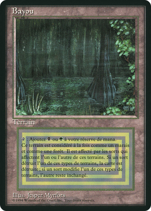 Bayou (FBB-) - Foreign Black Border