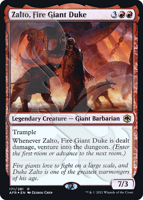 Zalto, Fire Giant Duke (AFR&-171A) - Adventures in the Forgotten Realms Promos Foil