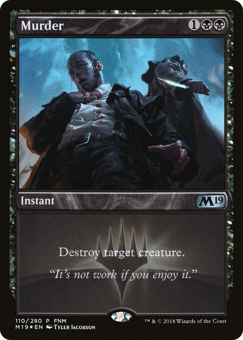 Murder (FNM-110) - Core Set 2019 Promos Foil