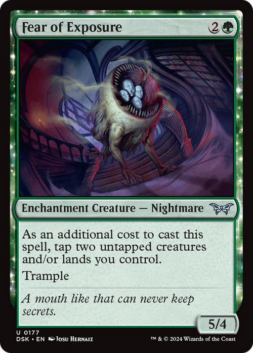 Fear of Exposure (DSK-177) - Duskmourn: House of Horror: (enchantment) Foil