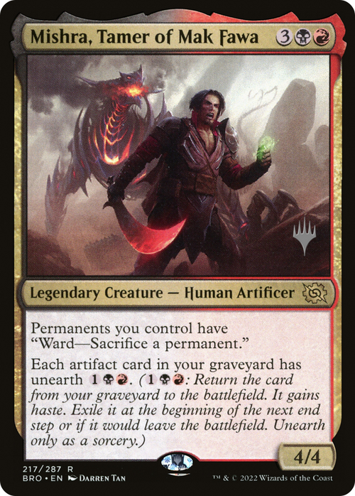 Mishra, Tamer of Mak Fawa (PPBRO-217) - The Brothers' War Promos Foil