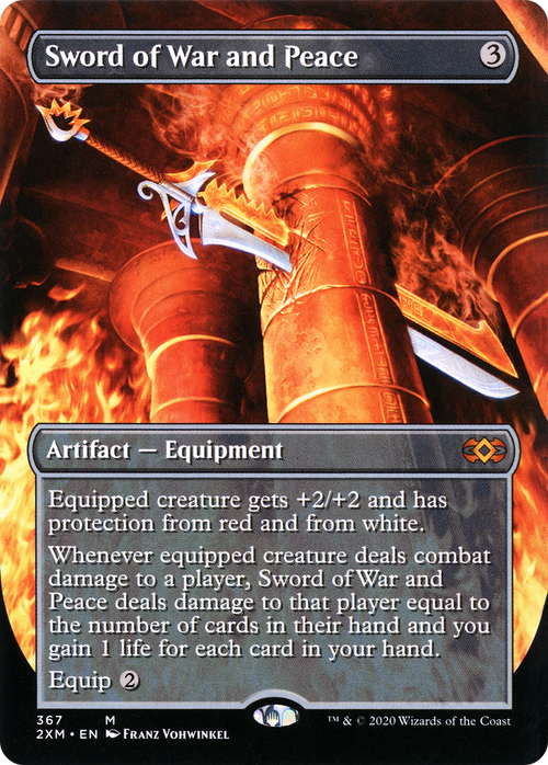 Sword of War and Peace (Borderless) (2XM-367) - Double Masters (Borderless) Foil