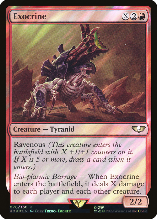 Exocrine (Surge Foil) (40K-076) - Warhammer 40,000 Commander Foil