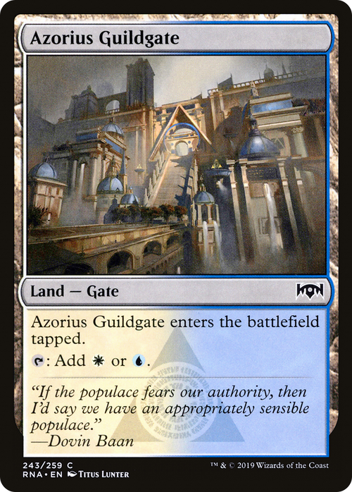 Azorius Guildgate (243) (RNA-243) - Ravnica Allegiance