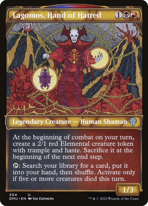 Lagomos, Hand of Hatred (Showcase) (DMU-304) - Dominaria United: (Showcase)