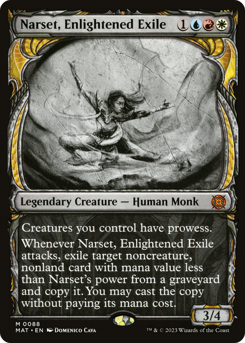 Narset, Enlightened Exile (Showcase) (MAT-088) - March of the Machine: The Aftermath: (Showcase) Foil