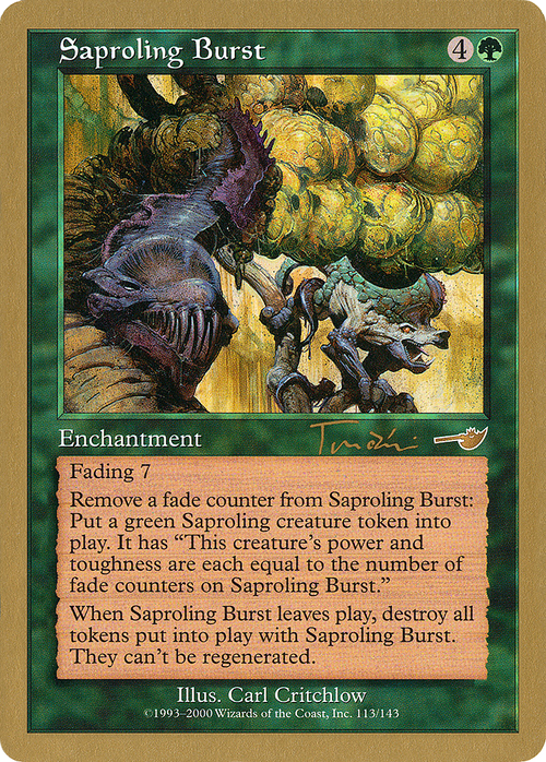 Saproling Burst - 2001 Jan Tomcani (NMS) (WCD-) - World Championship Decks 2001