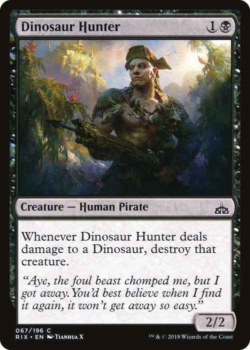 Dinosaur Hunter (RIX-067) - Rivals of Ixalan Foil