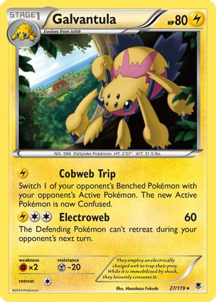 Galvantula  - Reverse Holofoil XY  Phantom Forces - Rare