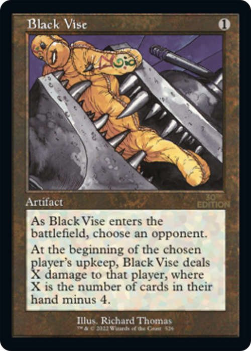 Black Vise (Retro Frame) (30A-526) - 30th Anniversary Edition