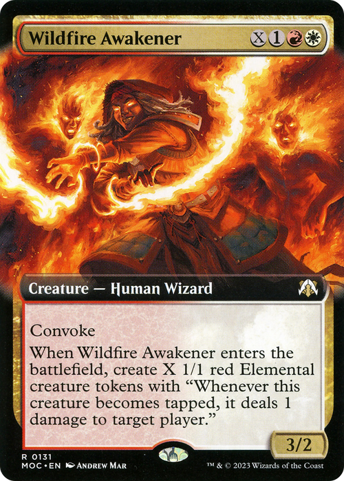 Wildfire Awakener (Extended Art) (MOC-131) - March of the Machine Commander: (Extended Art) Foil