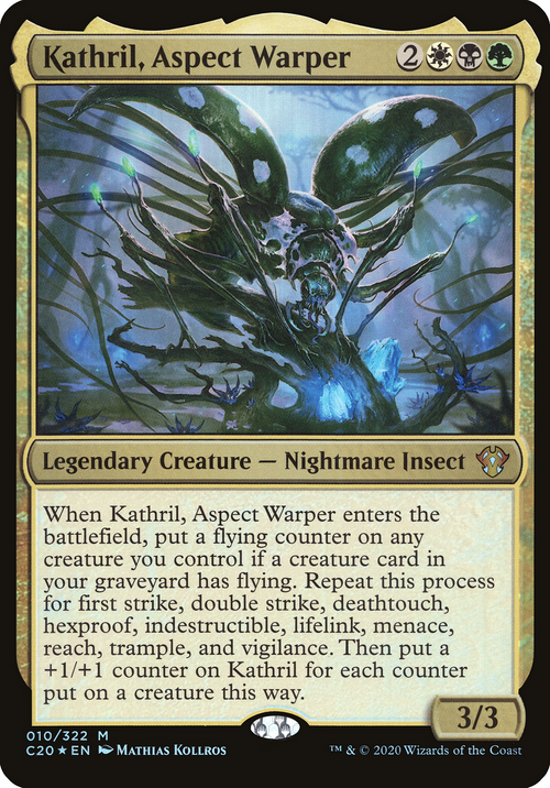 Kathril, Aspect Warper (Commander 2020) (OVER-010) - Commander 2020 Oversized Foil