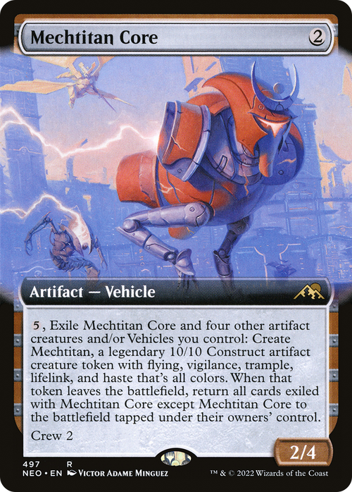 Mechtitan Core (Extended Art) (NEO-497) - Kamigawa: Neon Dynasty: (Extended Art) Foil