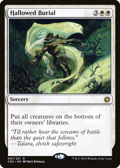 Hallowed Burial (CN2-091) - Conspiracy: Take the Crown Foil
