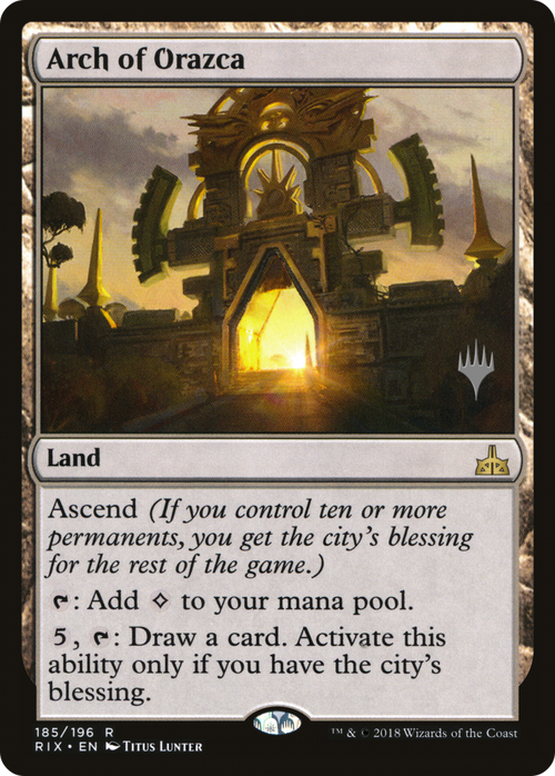 Arch of Orazca (PPM20-185P) - Rivals of Ixalan Promos Foil