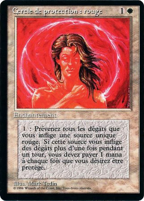 Circle of Protection: Red (FBB-) - Foreign Black Border