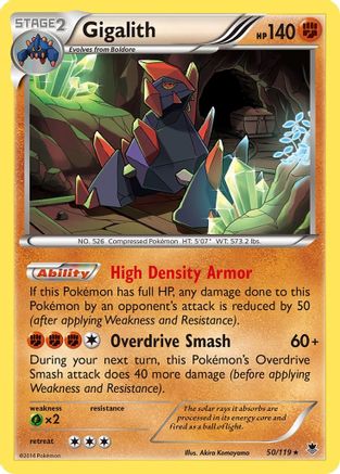 Gigalith  - Holofoil XY  Phantom Forces - Holo Rare