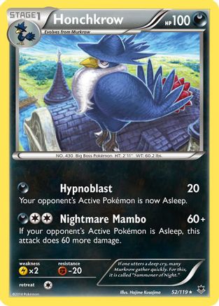 Honchkrow  XY  Phantom Forces - Rare