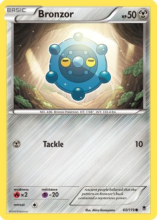 Bronzor 060  - Reverse Holofoil XY  Phantom Forces - Common