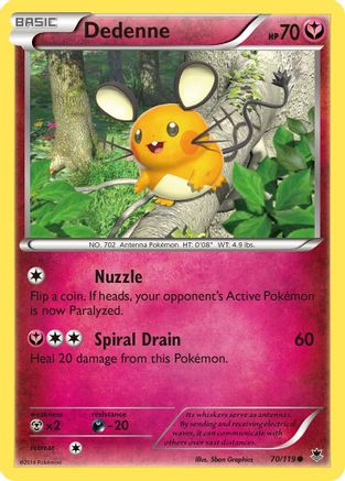 Dedenne 070  XY  Phantom Forces - Common