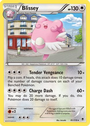 Blissey  XY  Phantom Forces - Rare