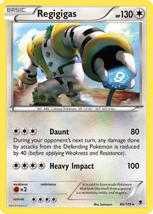 Regigigas/119  - Holofoil XY  Phantom Forces - Holo Rare