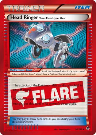Head Ringer 097  - Holofoil XY  Phantom Forces - Holo Rare