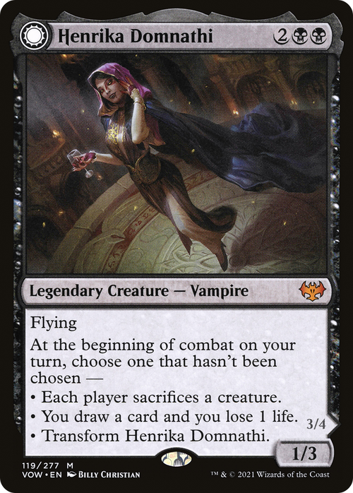 Henrika Domnathi (VOW-119) - Innistrad: Crimson Vow: (Double Faced Transform)