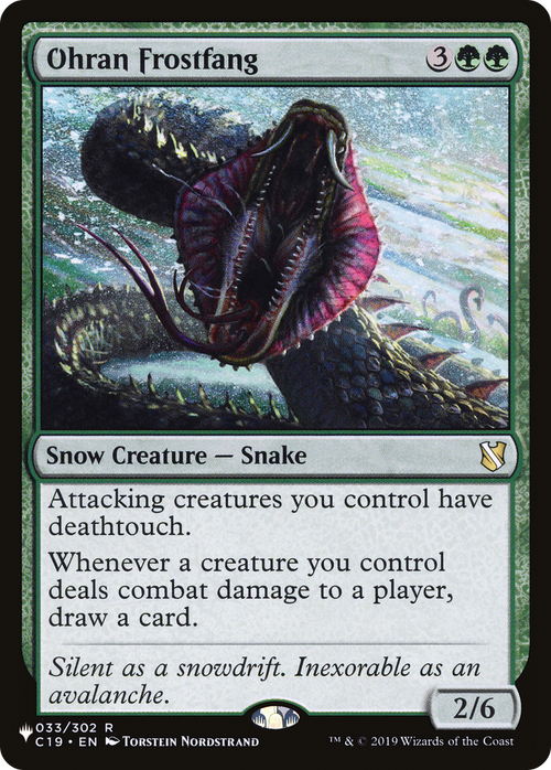 Ohran Frostfang (LIST-C19-33) - The List