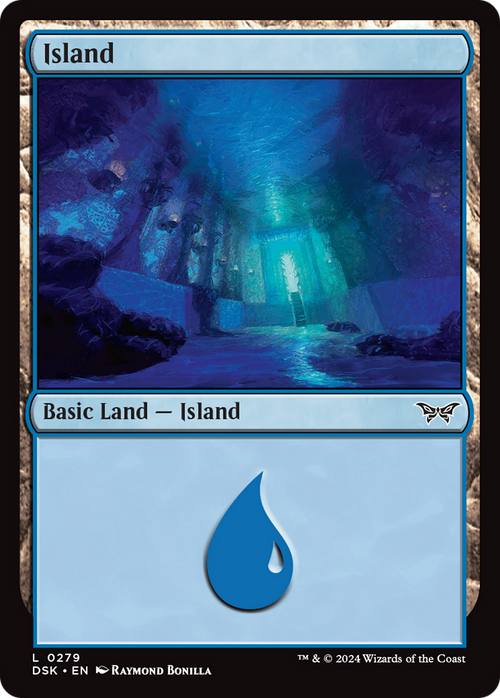 Island (0279) (DSK-279) - Duskmourn: House of Horror Foil