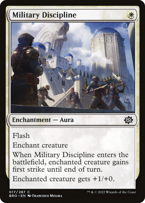 Military Discipline (BRO-017) - The Brothers' War Foil