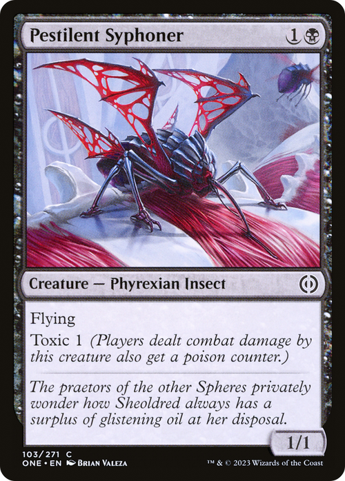 Pestilent Syphoner (ONE-103) - Phyrexia: All Will Be One Foil
