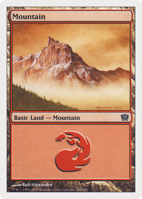 Mountain (346) (9ED-346) - 9th Edition