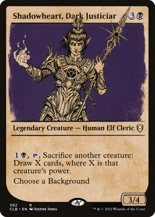 Shadowheart, Dark Justiciar (Showcase) (CLB-392) - Commander Legends: Battle for Baldur's Gate: (Showcase)